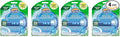 Scrubbing Bubbles Fresh Gel Toilet Bowl Cleaning Stamps, Helps Keep Toilet Clean and Helps Prevent Limescale & Rings, Rainshower Scent, 1 Dispenser with 6 Fresh Gel Stamps (Pack of 4)