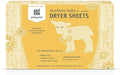 Grab Green Newborn Baby Dryer Sheets - Natural Scent Booster and Fabric Softener to Reduce Wrinkles and Static (Calming Chamomile Scent, 40 Sheets Total)