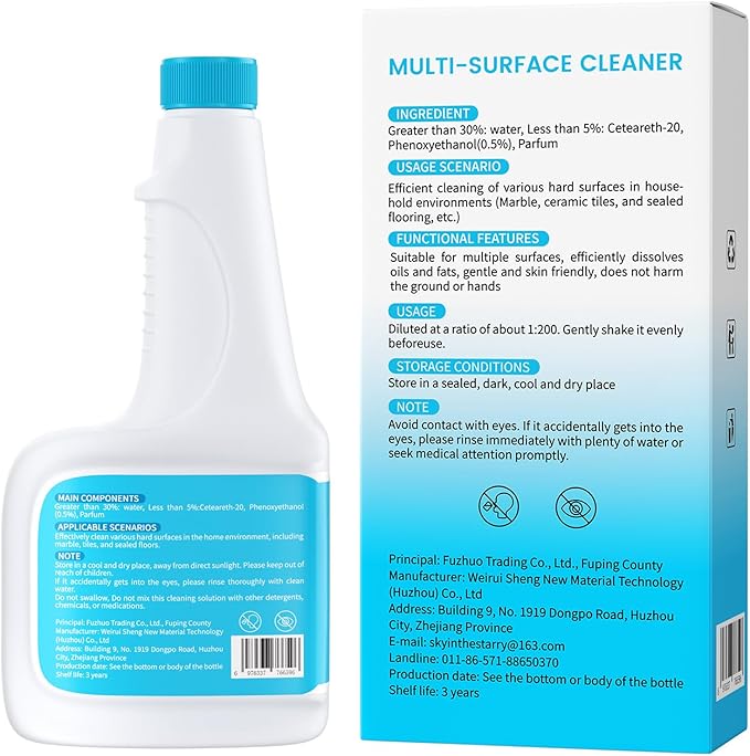 Floor Cleaning Solution, Dilution Ratio 1:200, Compatible with Eufy Cleaning Solution, Eco-Friendly, Plant-Based,Compatible with Omni C20, X8 Pro, X10 Omni, G series, L Series (2 bottle)