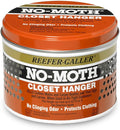 NO MOTH Closet Hanger Kills Clothes Moths, Carpet Beetles, and Eggs and Larvae