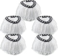 Spin Mop Head Replacement for O Ceda Mop Replace Head Triangle Mop Refills, Microfiber, White, 5 Packs