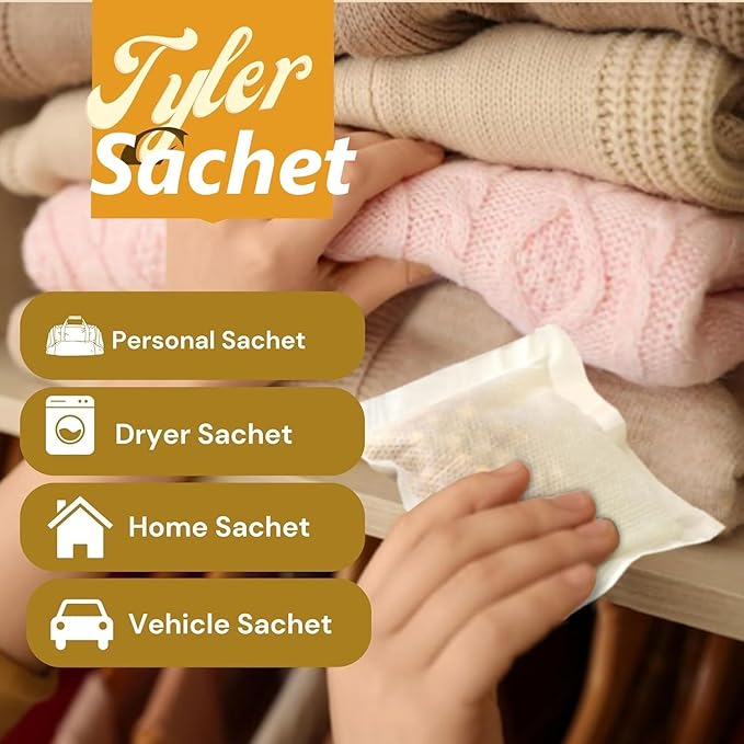 Tyler Candle Wash French Market 64 oz Fine Laundry Detergent w/Dryer Sachet Pouch x