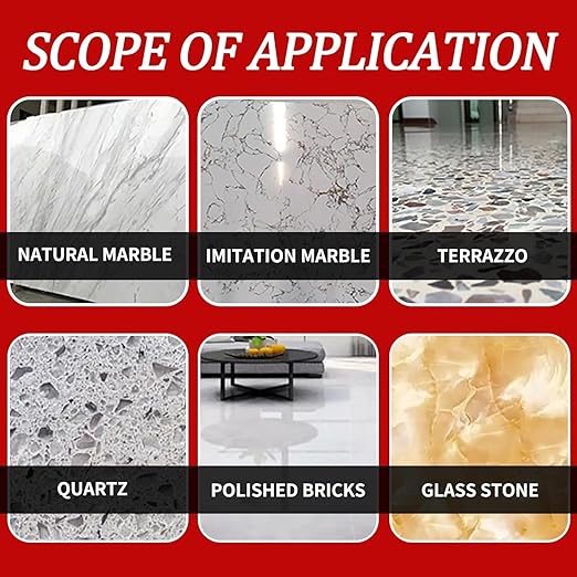 Marble Polishing Paste, Granite Polishing Compound,Marble Polishing Kit, Quartz Cleaner Countertop,Quartz Polish, Granite Sealer and Protectant - Non-Toxic, Streak-Free (2.2LB,1Pce)