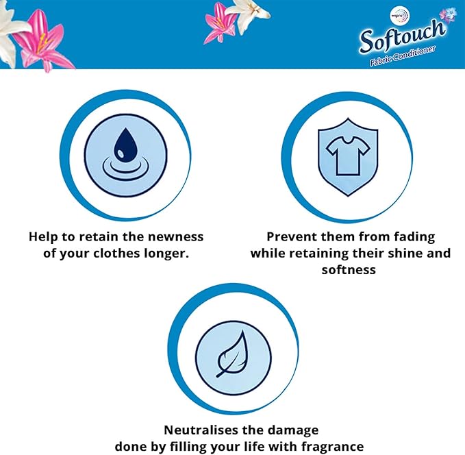 Softouch Fabric Conditioner Ocean Breeze, 220 ml