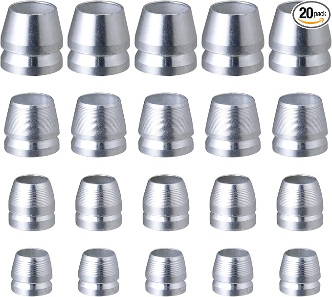 20 Pcs Safety Round Handle Wedges Axe Hand Metal Wedge Hammer Handle Steel Wedge Mauls Handle Wedge Kit for Axe Claw Hammer Sledge (0.47/0.55 Inch/0.63Inch/0.7Inch)