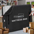Mattress Bags for Moving and Storage, BETU Twin Mattress Protector Waterproof Mattress Cover with 8 Heavy Duty Handles and Zipper Extra Thick Moving Supplies for Dorm Bed Reusable (77x42x13.5 Black)