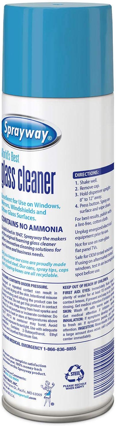 Sprayway Glass Cleaner - 4/19oz cans