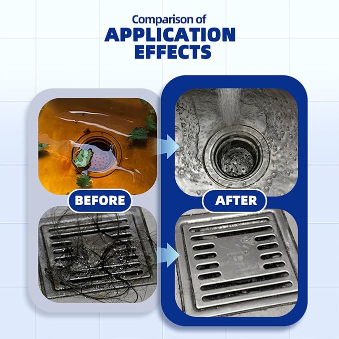 Liapu 3pcs Drain Clog Remover, Pipeline Dredging Agent, Powerful Quick Cleaning Drain Toilet Cleaner Tool, Unclog Toilet Clog And Kitchen Sink Pipe Unblocker Powder