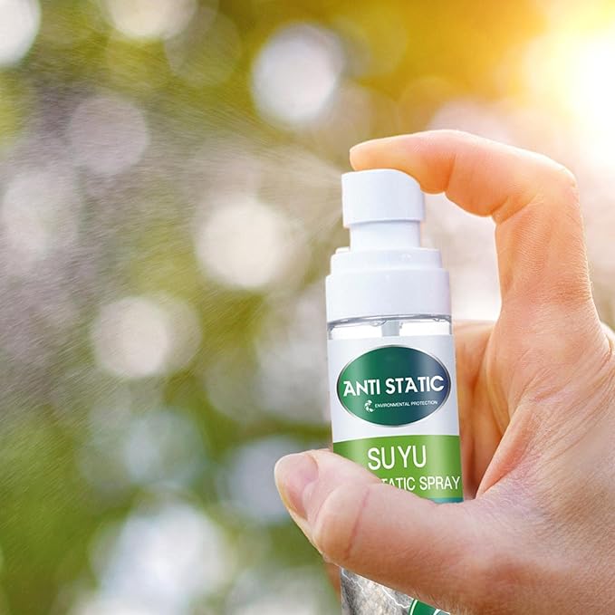 Natural Anti-Static Remover, Multi-Purpose Anti-Static Spray Dustproof Travel Size Anti-Static Spray for Clothes at Home Travel