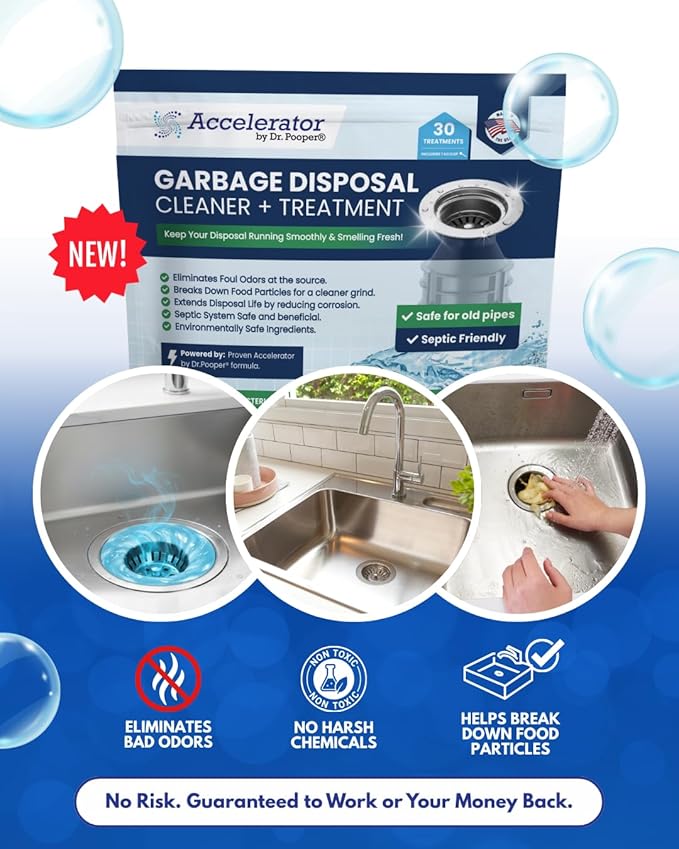 Accelerator By Doctor Pooper® Garbage Disposal Cleaner