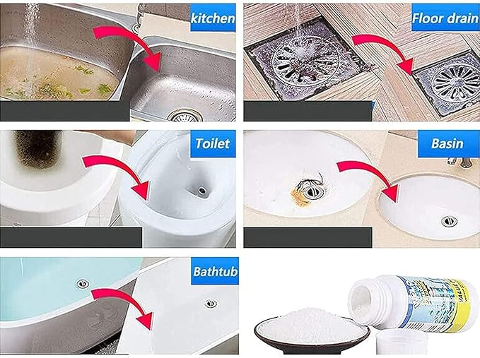Upgraded Drain Cleaner, Wild Tornado Sink And Drains, Fast Foaming, Multi-functional Pipe Cleaning Tool for Home Kitchen Toilet (1pcs)