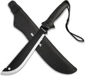 Mossy Oak Machete with Saw, 19" Sharp Machete with Sheath, Ergonomic No-Slip Handle, Machetes for Bushcraft, Outdoor Hunting, Garden Cutting Trees and Yard Work