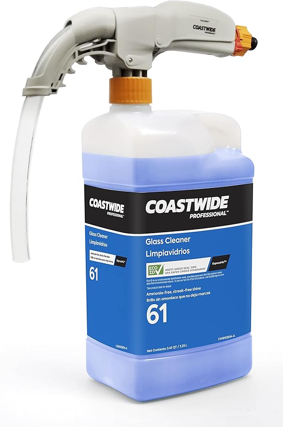 Professional Glass Cleaner 61 Concentrate for ExpressMix, 3.25L, 2/Carton