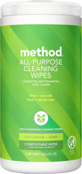 Method Lime & Sea Salt All Purpose Cleaning Wipes, 70 CT