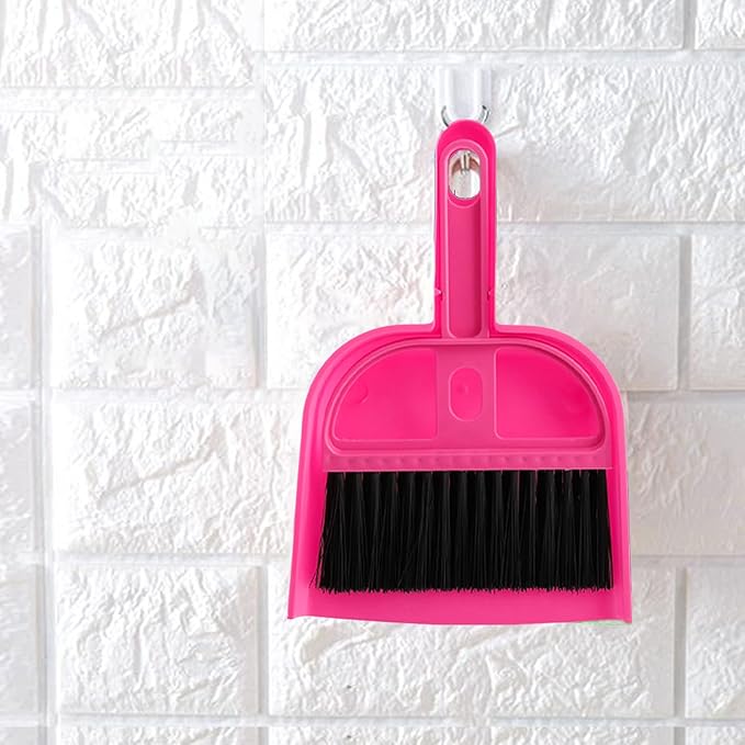 TOPZEA 6 Pack Mini Dust Pan and Brush Set, Mini Hand Broom Dustpan Set Hand Whisk for Table, Desk, Countertop, Keyboard, Cat, Dog and Other Pets