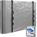 TICONN Mattress Bags for Moving, Heavy Duty Full Mattress Cover Storage Bag with Full-Around Handle and Adjustable Buckles (Gray, Full)
