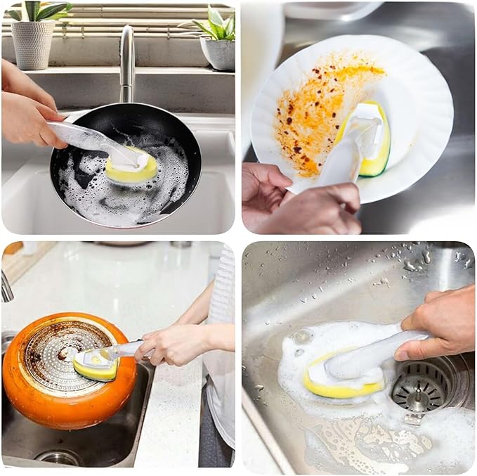 Dish Wand Refill 20Packs, Sponge Replacement Heads,Common Dish Wand Refill Heads Replacement for Kitchen Cleaning