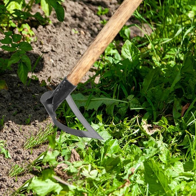 DOITOOL Hollow Garden Hoe 8.38X5.51 Inches Carbon Steel Farm Tool for Weeding Soil Loosening and Cultivating in Vegetable Gardens