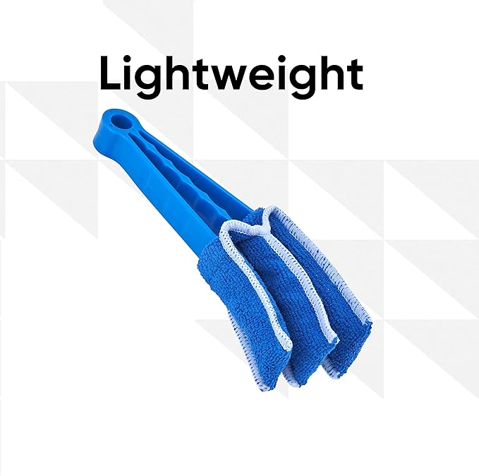 Blind Cleaner Duster Tool, Fan Blade Cleaner, Air Duct Cleaning Tools, Blue Window Blinds Cleaner with Microfiber Sleeve for Fans, Window Blinds, Vents, Shutters…-Superio