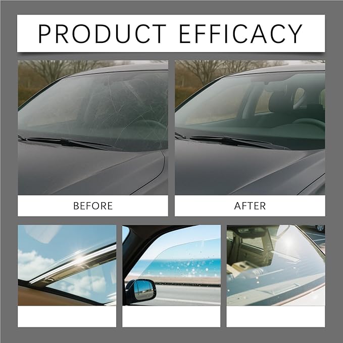 Q4 Glass Guard,Auto Glass Side Window Oil Film Removal Cleaner,Automotive Handheld Oils Flmr Cream,Windshield Oil FilmGlass Emulsion Remover for Car Windows (1PCS)