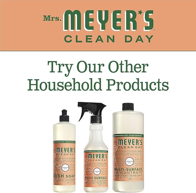 MRS. MEYER'S CLEAN DAY All-Purpose Cleaner Spray, Geranium, 16 fl. oz - Pack of 3