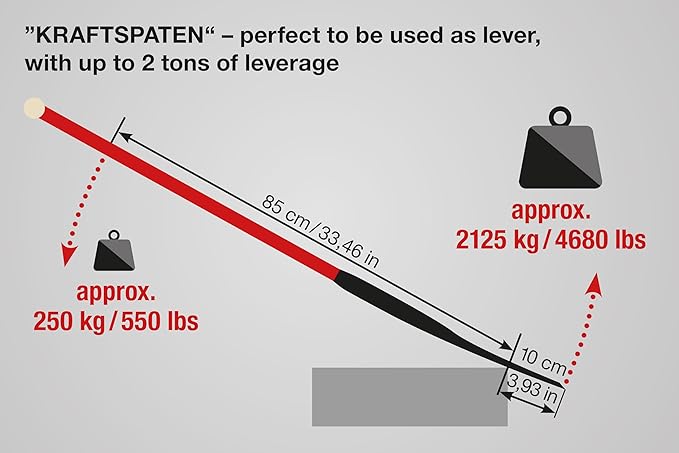 IDEALSPATEN - Made in Germany Since 1899 - Kraftspaten Demo Digger - Unbreakable Steel Breaker Bar Concrete Roots 12.3lb - 49in (Kraftspaten)#IS150