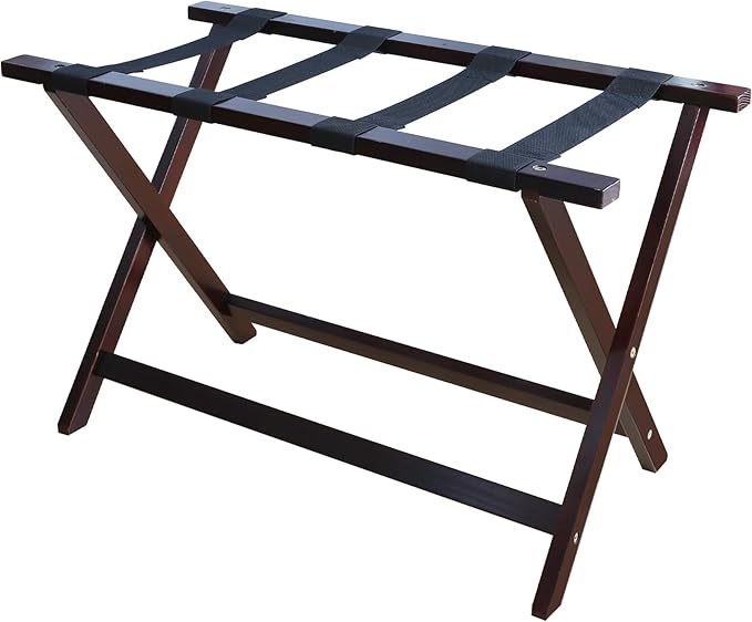 Heavy Duty 30" Extra Wide Luggage Rack-Espresso