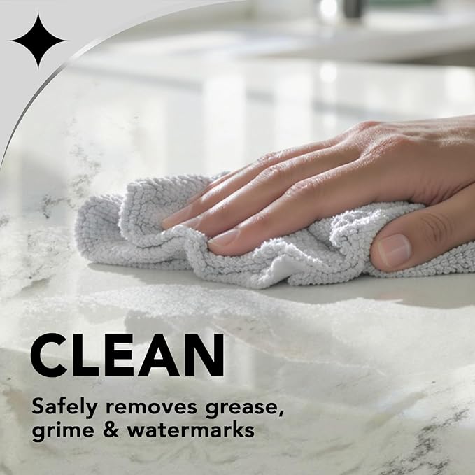 Weiman Quartz Countertop Cleaner and Polish (2 Pack w/Micro Towel) Clean and Shine Your Quartz Countertops Islands and Stone Surfaces with Ultra Violet Protection