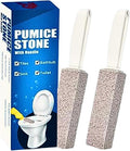 2 Pack Ring King Pumice Stone Toilet Bowl Cleaner with Handle, Hard Water Build up Remover, Removes Stubborn Limescale from Tile, Shower Door and Bathtubs. Best Calcium, Lime, and Rust Remover.