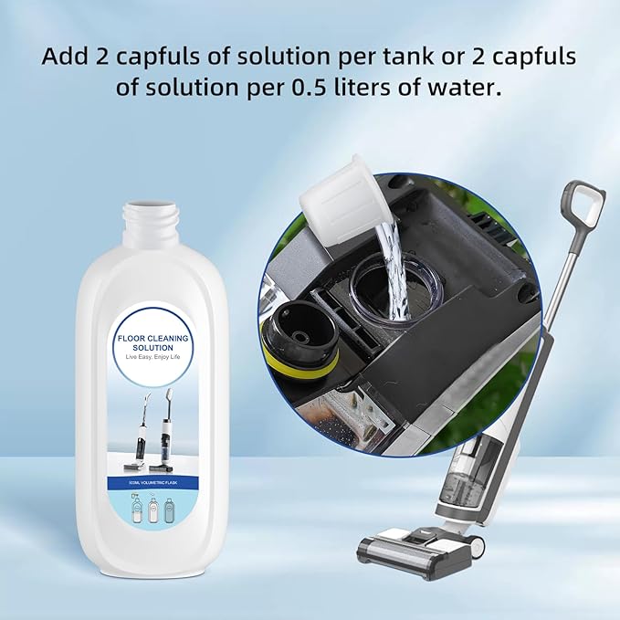 5 Bottles Compatible with Tineco Cleaning Solution Pet 500ml Per Bottle Orange Scents Floor Cleaner Compatible with All Robot Vacuums with Mopping and Cordless Wet/Dry Vacuum (Orange Scents)