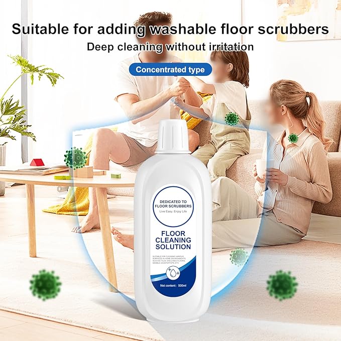 Floor Cleaning Solution Compatible With Tineco, Deep Cleans for Multiple Hard Floors, Suitable With All Robot Vacuums with Mopping and Cordless Wet/Dry Vacuum Mop Cleaner (Original 2 Bottle)