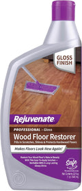 Rejuvenate Professional Wood Floor Restorer Fills Scratches, Shines And Protects Wood Flooring For A High Gloss Shine, 32 Ounces