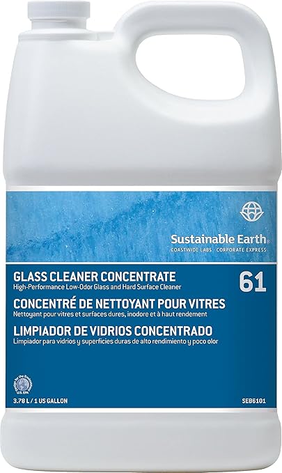 Coastwide Professional Glass Cleaner 61 Concentrate, 3.78L, 4/Carton