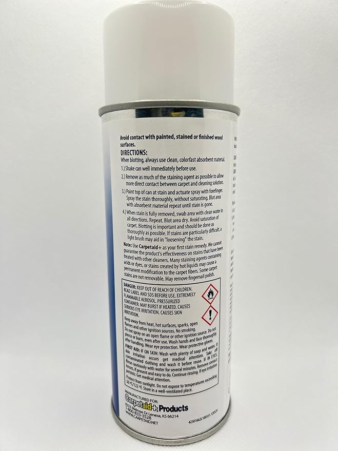 Professional Carpet Spot & Stain Remover – Removes Pet Stains, Coffee, Grease, Ink, & More – pH-Balanced Formula – 14 oz Can (3)