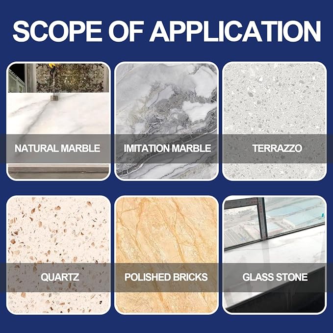 Marble Polishing Paste – Surface Repair Compound for Countertops, Showers & Floors – Scratch & Dullness Remover, Restores Shine on Quartz, Travertine & Natural Stone – 2.2LB