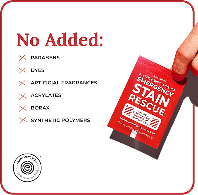 Emergency Stain Rescue Stain Remover Spray - Carpet Cleaner Spray - Wine & Coffee Stain Removal - 1 Count (Pack of 25)