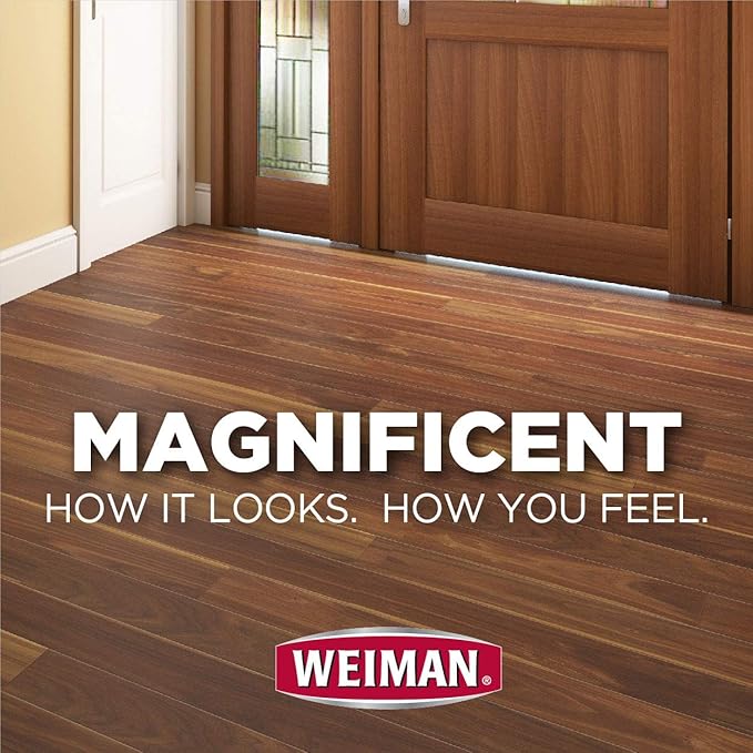 Weiman Hardwood Floor Cleaner – Surface Safe, No Harsh Scent, Safe for Use Around Kids and Pets, Residue Free – 27 oz. Trigger