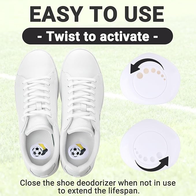 Knixmax Versatile Deodorizer Balls for Shoes Gym Bags Home Freshener for Closets Lockers Odor Eater Eliminate Unpleasant Scent Fresh Linen Soccer