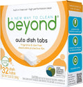Beyond Auto Dishwasher Tablets [32 tablets] - Fragrance & Dye Free - Certified Biobased. Powerful. Plant-Based Ingredients