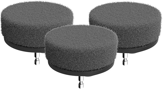 Dirt Devil Scour Pad Cleaning Set, 3 Piece, 3.5" Pads, for Use on Stainless Steel, Tubs, Showers, Metal and More, Extreme Dirt Build Up, Scouring Pad Drill Attachment for Cleaning
