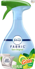 Febreze Fabric Spray Air Freshener, Odor-Fighting Fabric Refresher, Sneaker Balls Alternative, Couch Cleaner, Linen Spray, Multi-Use, Gain Original Scent, 23.6 fl oz (Pack of 2)