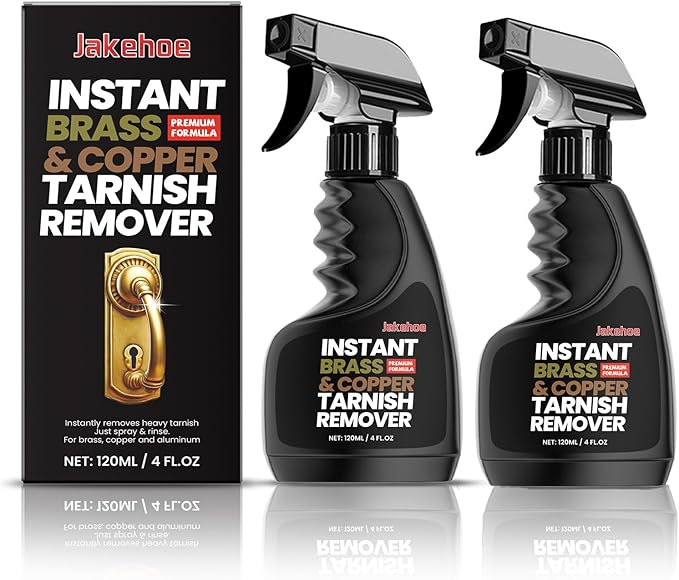 2PCS 120ML Brass Copper Polish,Instant Brass Copper Cleaner Tarnish Remover,Long-Lasting Shine,Metal Polishing Cleaner Cream