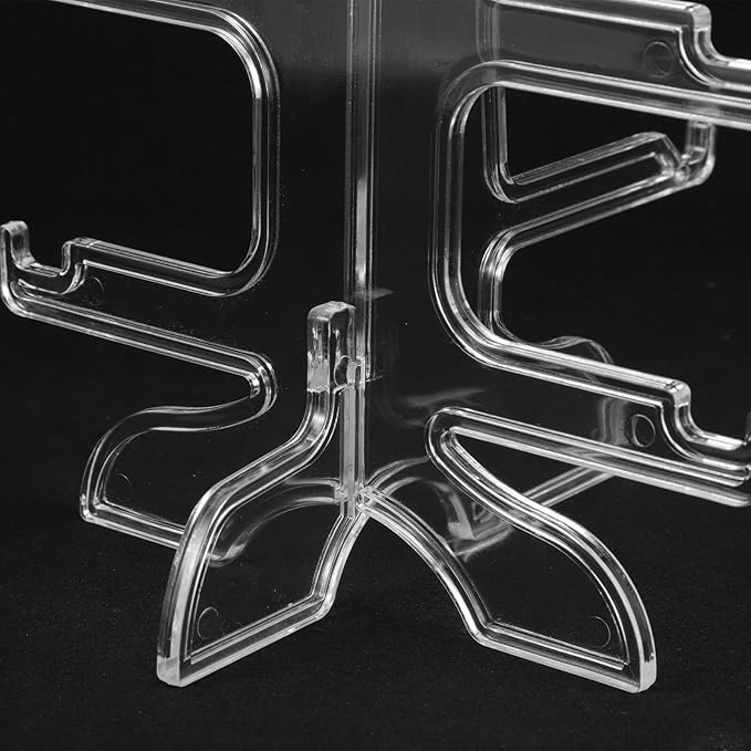 SOLUSTRE Sunglasses Display Rack 6-Tier Eyeglass Holder Stand Plastic Sunglass Organizer for Tabletop Storage and Eyewear Display at Home