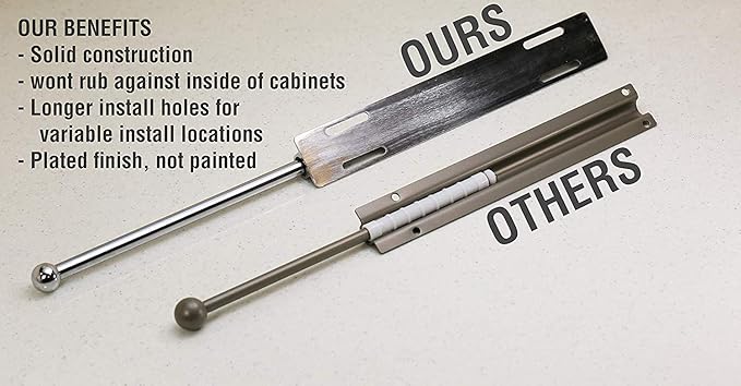 12" Valet Rod Standard for Closet Satin Nickel SN Metal