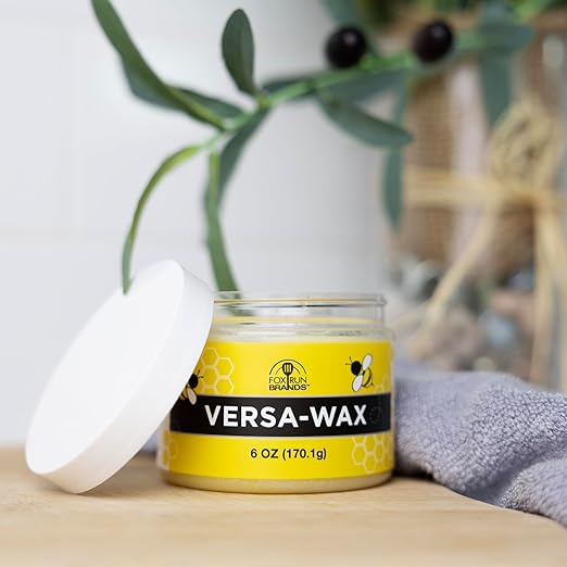 Fox Run Versa Wax, Beeswax Polish for Metals and Wood, 6 Ounces