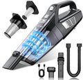 CKIKH Handheld Vacuum Cordless, 15000PA Strong Suction Hand Held Car Vacuum Cleaner Portable with Multi-Nozzles & Washable Filter, Lightweight Rechargeable Vacuum Cleaner for Home, Car, Office, Pets
