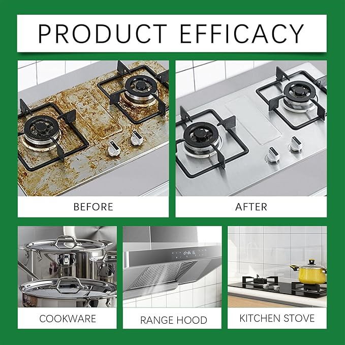 2026 New Kitchen Cleaner Spray, 120ml Multifunctional Appliance & Counter Cleaner for Oven, Stove, Cabinets, Quick & Easy Cleaning