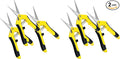 iPower 6.5 Inch Gardening Scissors Hand Pruner Pruning Shear for Gardening and Trimming, Heavy-Duty, Ultra Sharp Stainless Steel, Yellow, 6-Pack