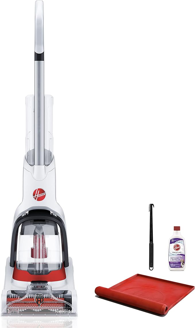 Hoover PowerDash Pet+ Compact Carpet Cleaner & Paws & Claws Deep Cleaning Carpet Shampoo with Stainguard & Renewal Deep Cleaning Carpet Shampoo