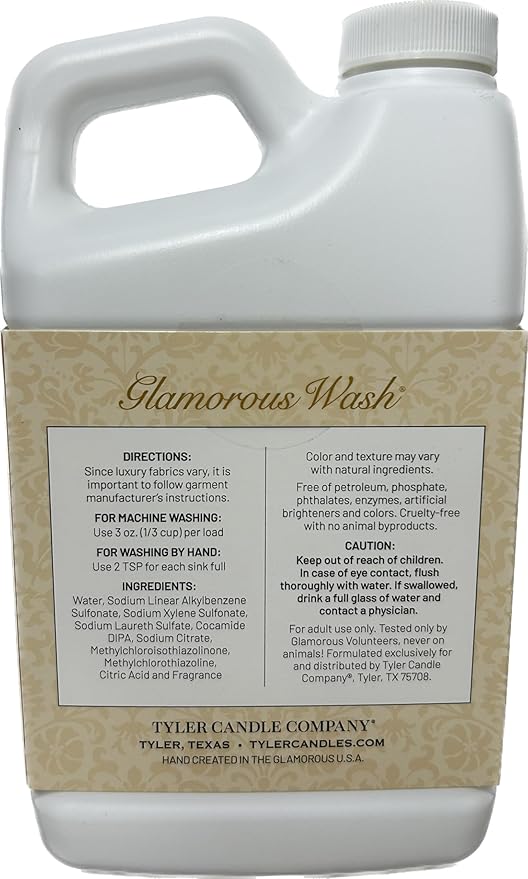 Tyler Glam Wash Laundry Detergent, Diva 907g, Liquid, 32 FL Oz (0.95L) HE Safe